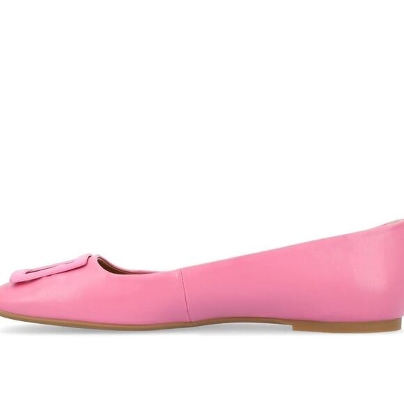 JOURNEE COLLECTION Zimia Square Toe Ornamented Ballet Flats, slip on shoes - Picture 4 of 14